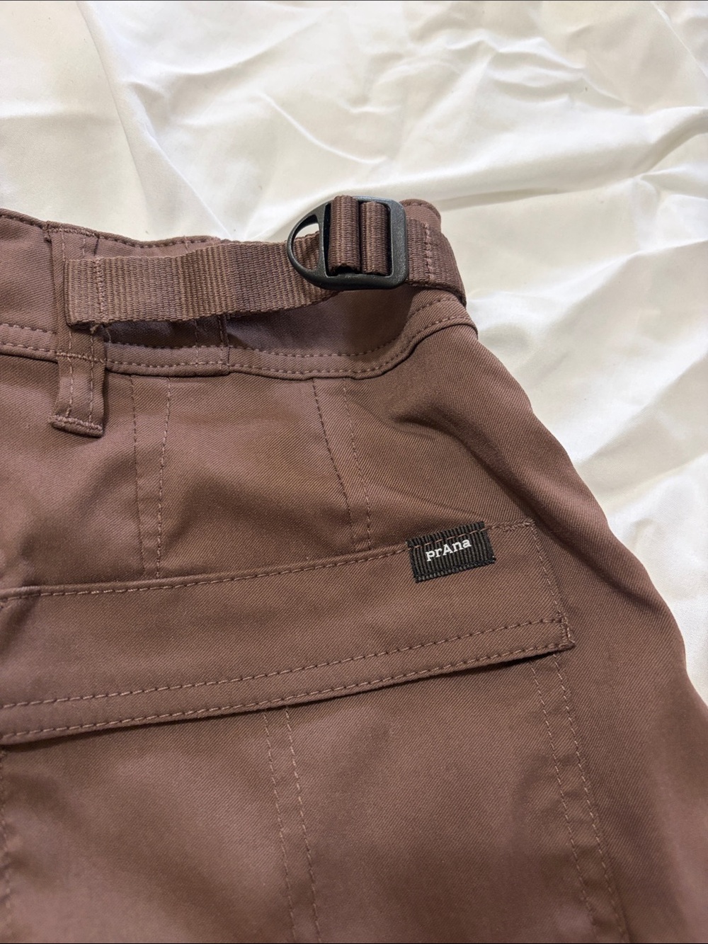 Prana High-Rise Brown Hiking/Utility Shorts Size 4/Small - Picture 3 of 7